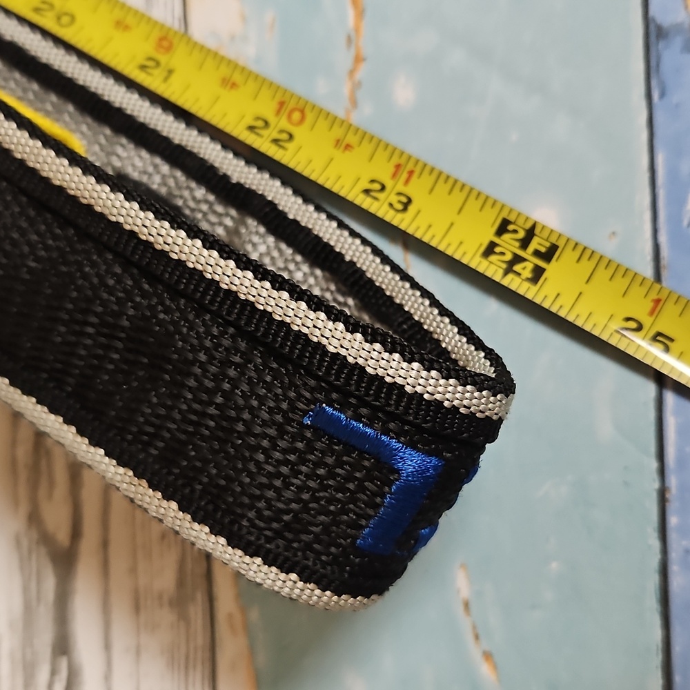 Diesel- Black and Gray Canvas Belt 4ft Long/36" Doubled Folded - Picture 10 of 12